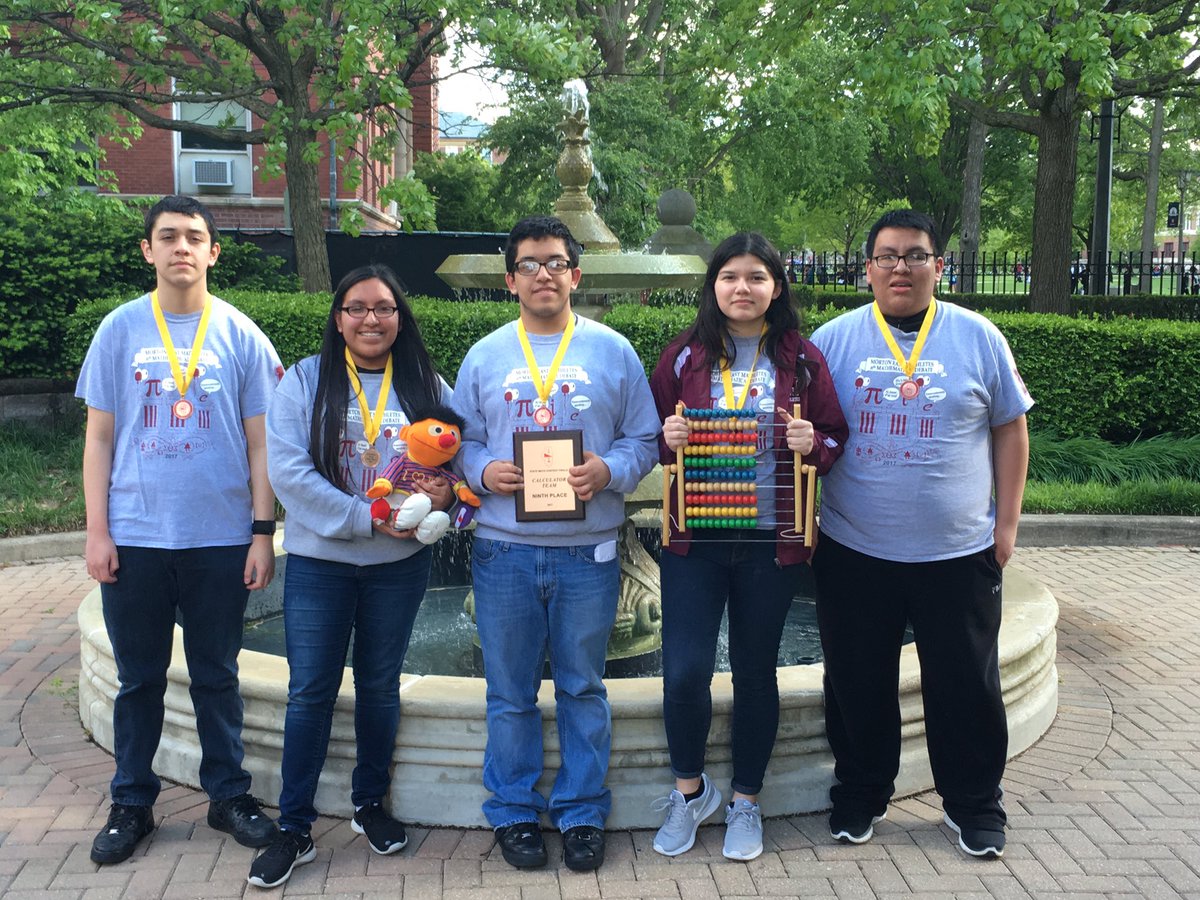 Congrats to the Morton East &amp; Freshman Center Calculator Team for taking 9th place at the ICTM State Finals!!!  #mortonpride