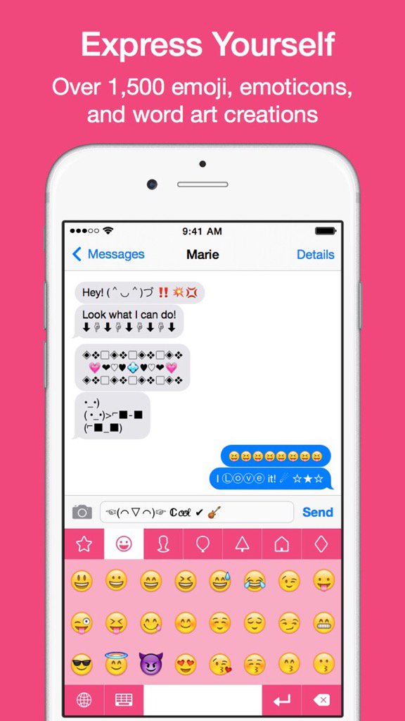 QueenOfSnowy_'s tweet photo. (⌐■_■) I Ⓛⓞⓥⓔ this ᴄᴙᴀℤʏ new keyboard for iOS ٩(^ᴗ^)۶❤️★🌟★
☜(⌒▽⌒)☞ Check it out! #EmojiKey https://t.co/ddAJ0DEXIK https://t.co/1lyIMMASv4