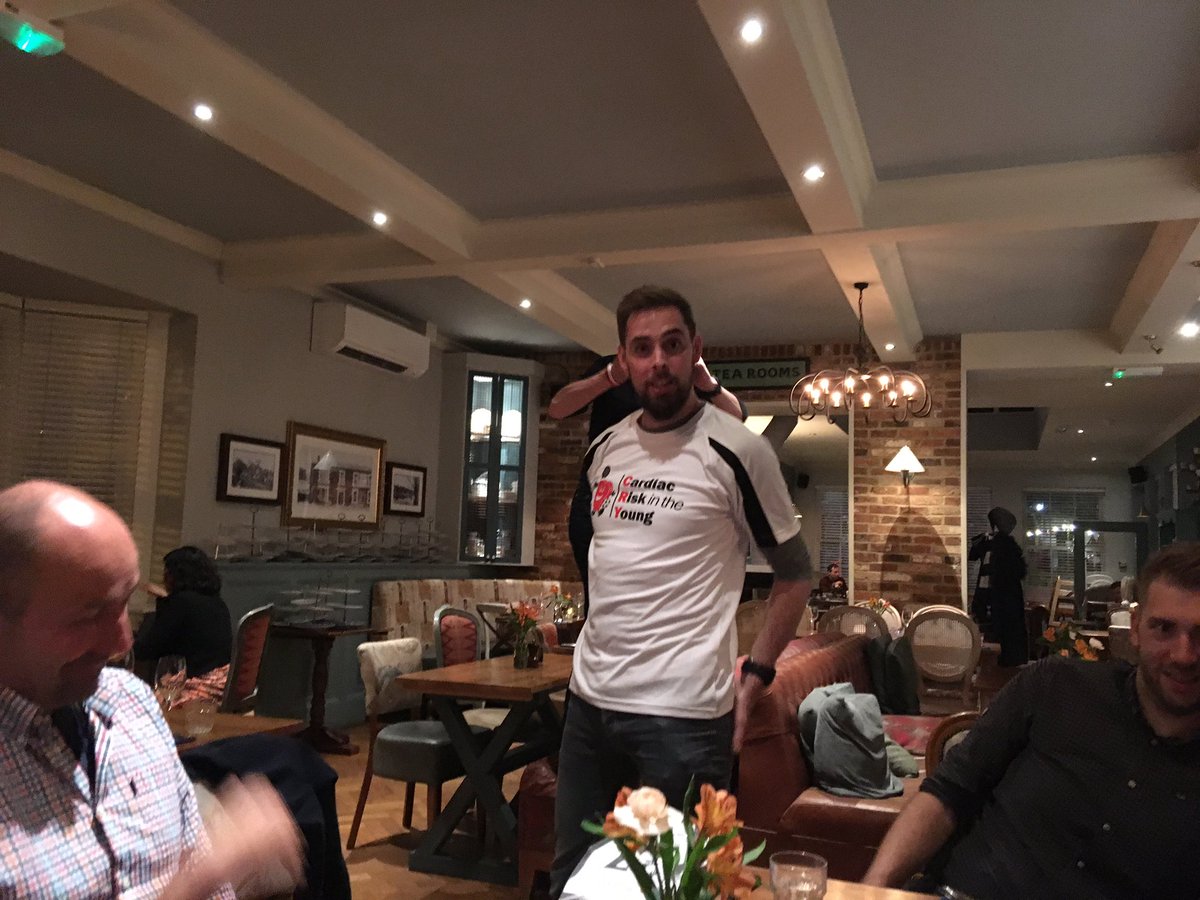 steveksn's tweet photo. Looking forward to @Why_Not_Run on Sunday after a great night with some fabulous people. #WhyNotRun #401runwithBen https://t.co/zbGacbno1n