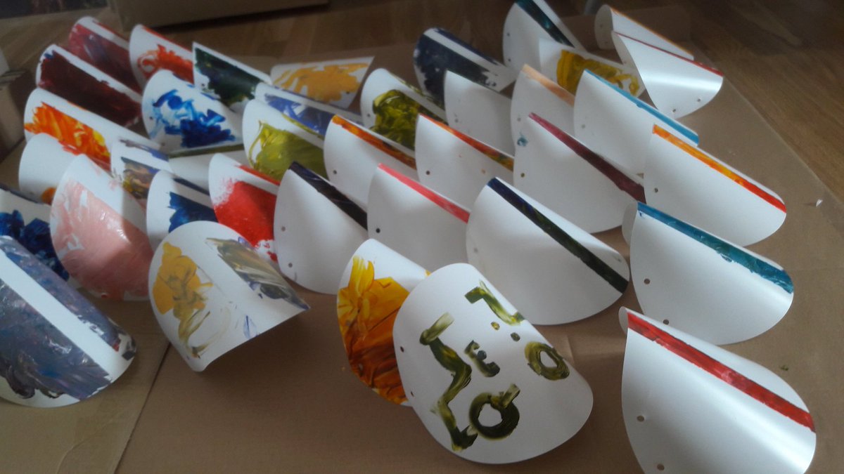 frauzufall's tweet photo. Painted a lamp with our 2yo. #Ikea #knappa #ikeahack https://t.co/kAllnXSVyw