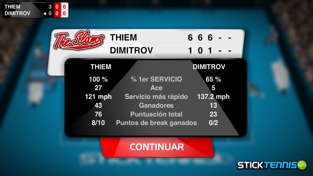 speedcellvzla's tweet photo. He vencido a Grigor Dimitrov en el Cuartos de final de Australia Slam 2017 #sticktennis https://t.co/gpY9SBWCvo https://t.co/ZZS6IMIEFw