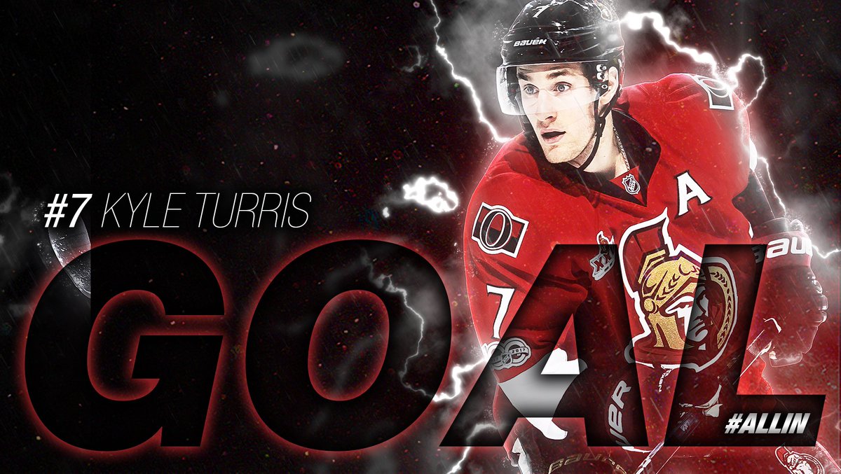 Senators's tweet photo. TURRIS SCORES! #SENS WIN 5-4 IN OVERTIME AND TAKE A 3-2 SERIES LEAD! #ALLIN https://t.co/yuhomD1hhN