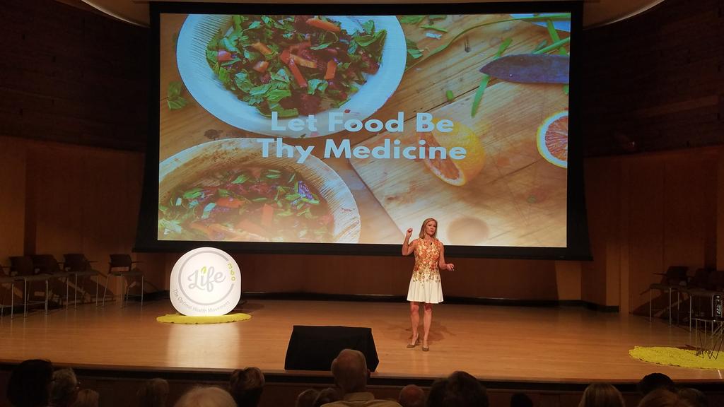 ArieMittman's tweet photo. @life360summit Hippocrates said it best. Dr. Wilder supercharged it. #treatthecause #antiaging https://t.co/gyEGVZ9fVd