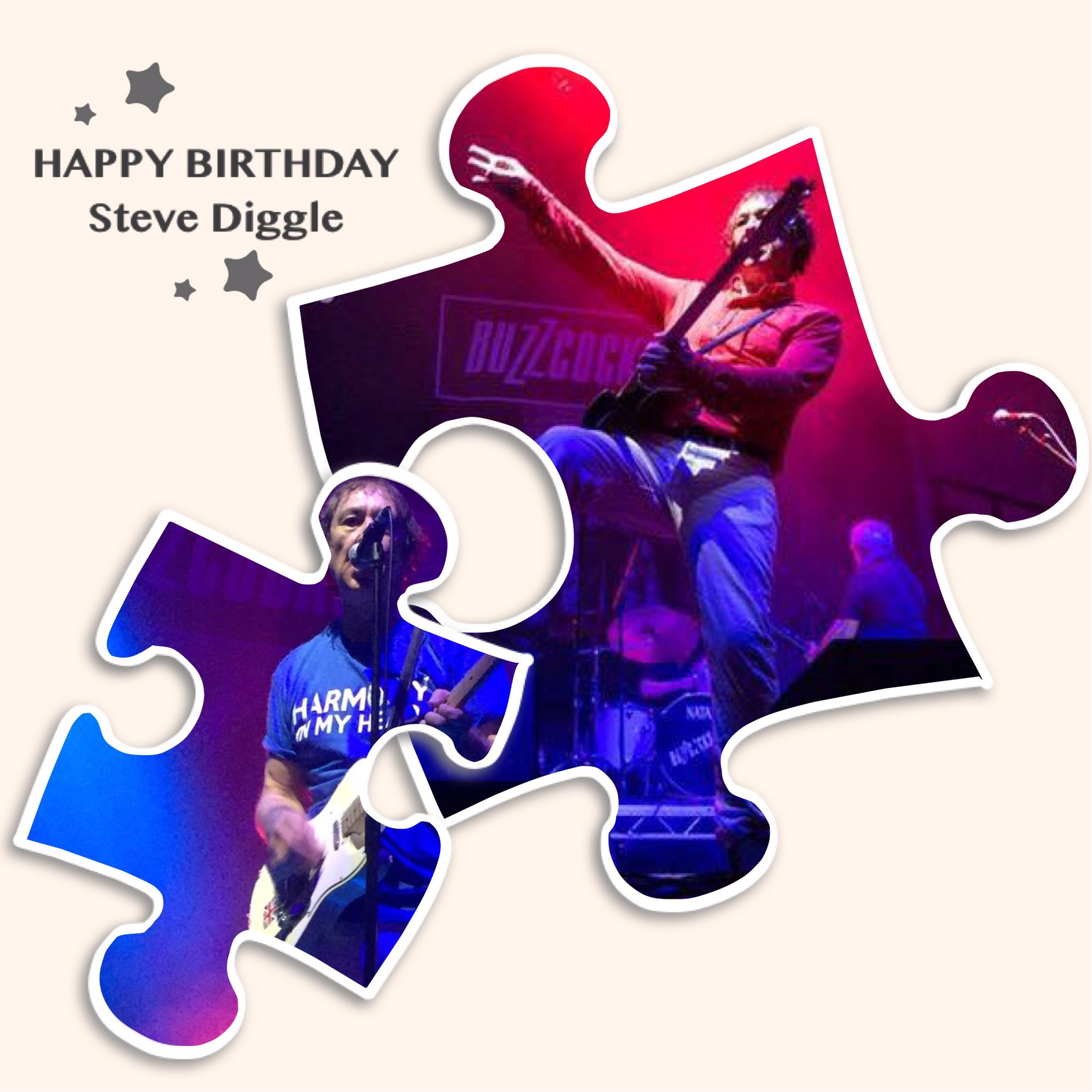 Happy Birthday Steve Diggle in just over 20 minutes. 
