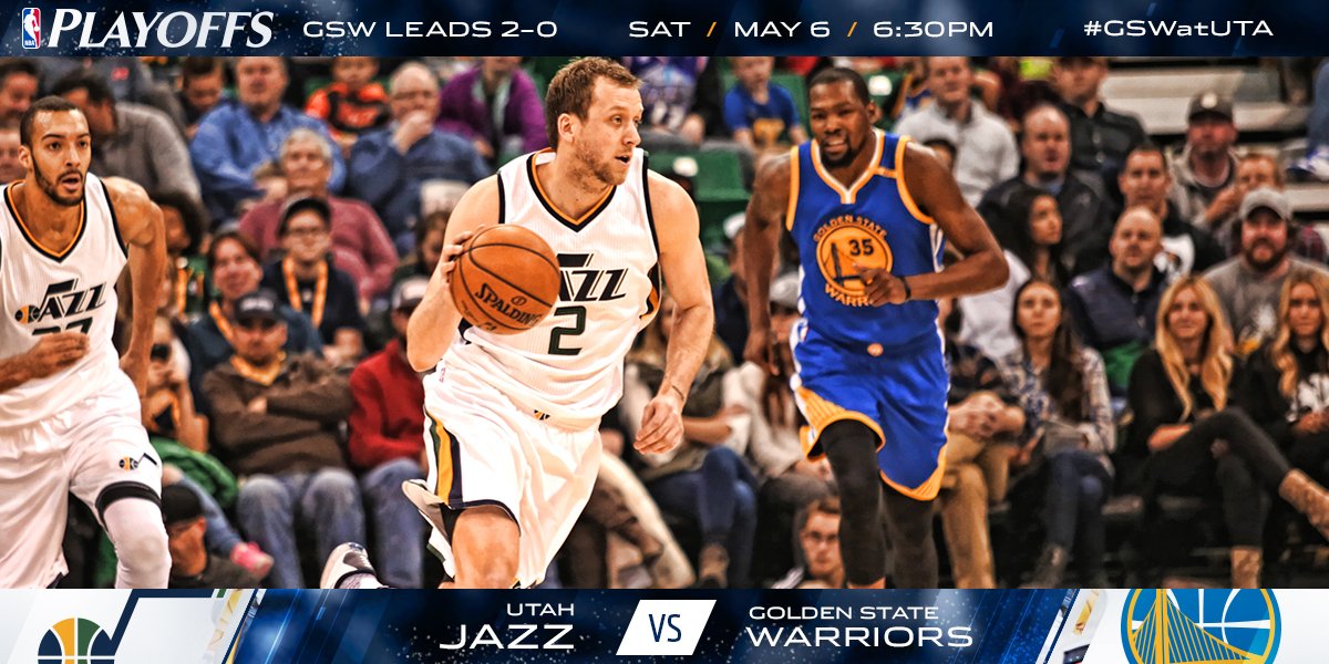 IT'S JAZZ TIME!  Tune in to #NBAonABC now! 📺  #GSWatUTA https://t.co/y4IKibm1gL
