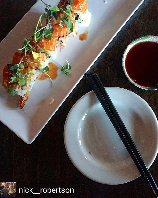 Beautiful shot of signature roll, Fire in the Hole- shot by a fan on Instagram! Follow us <a href="/samuraibluepdx/">Samurai Blue</a> &amp; tag us in your own pictures too!