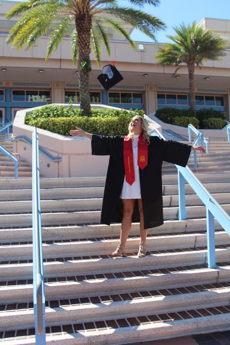 CandaceMartino's tweet photo. No more pencils, no more books. #UniversityofTampa #Alum #TwoDegreesLater #YourNextSportsAnchor https://t.co/3Lwcj7hyru