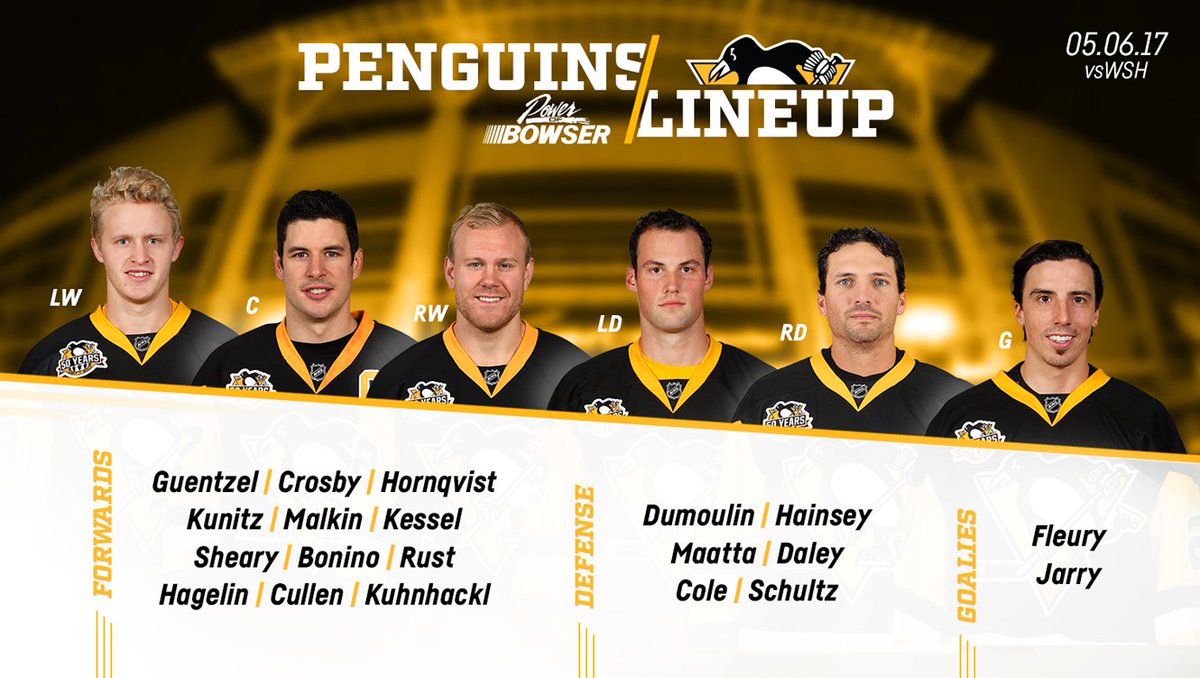 penguins's tweet photo. Welcome back to the lineup, Sid and Conor! https://t.co/U6oSeGkmrO