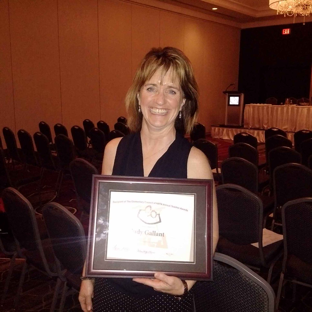 Congratulations to our very own Mme Gallant on winning this year's NBTA Elementary Council Award!!! #TeacherExcellence #GGPride