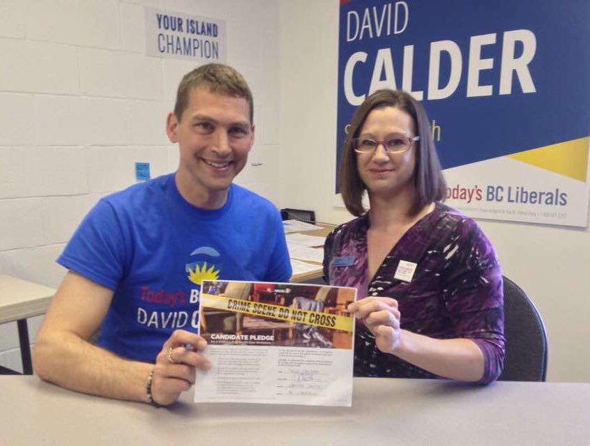 csorensen4's tweet photo. #Liberal @dccalder signed the pledge to #HelpKeepNursesSafe. #violence. Not part of the job. @BCNursesUnion #bcpoli https://t.co/vyEHdpxo2H