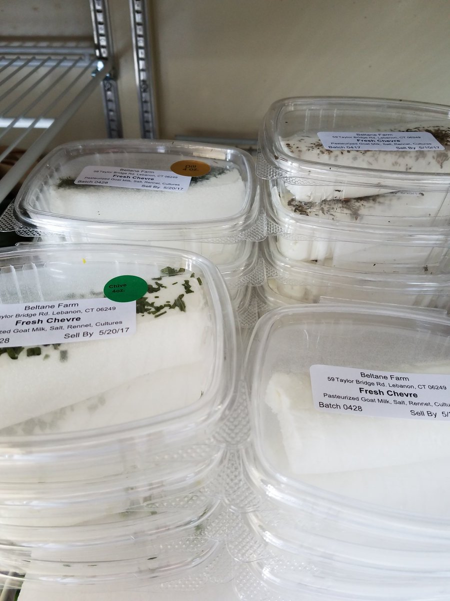 PlotnickJeffrey's tweet photo. Fresh goat cheese just arrived https://t.co/7aoj90wSjP