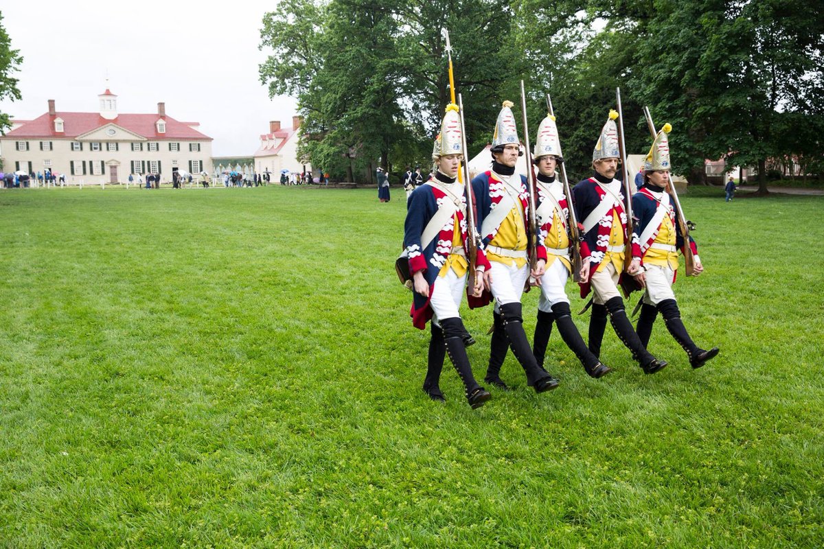 robshenk's tweet photo. Must admit that having Hessians marching near @MountVernon makes me a little nervous. #RevWar #fxva #Hessians https://t.co/kPzW051HJt