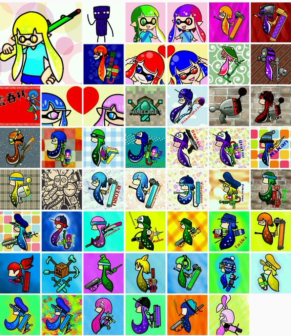 スプラトゥーンのイラストまとめ 古い順
