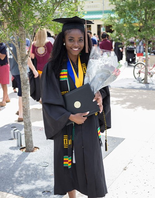 Nabaucf's tweet photo. Congratulations to our 2016-2017 President @Yejideee and Community Outreach Coordinator Christopher Rolle. #UCFGrad #UCF17 https://t.co/32InoUrw3M