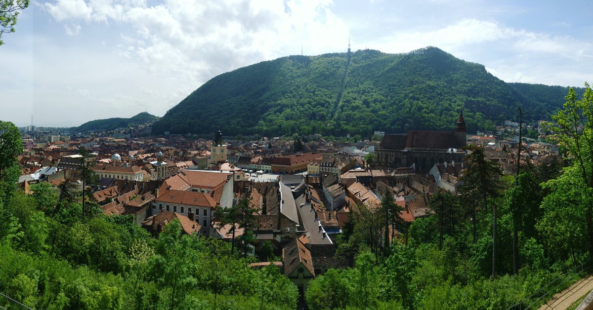 Great views of #Brasov. We're at the gate in #Transylvania