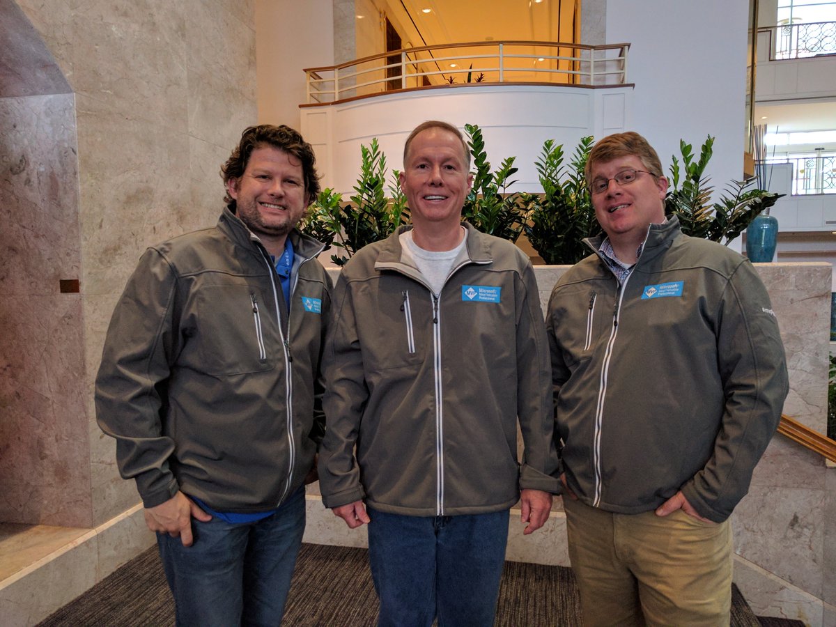 mikefrobbins's tweet photo. Three Microsoft MVPs from Mississippi (@mickey_gousset @mikefrobbins @nocentino), all at the #Atlanta17 MVP Community Connection. #MVPBuzz https://t.co/kfCipe2QbW