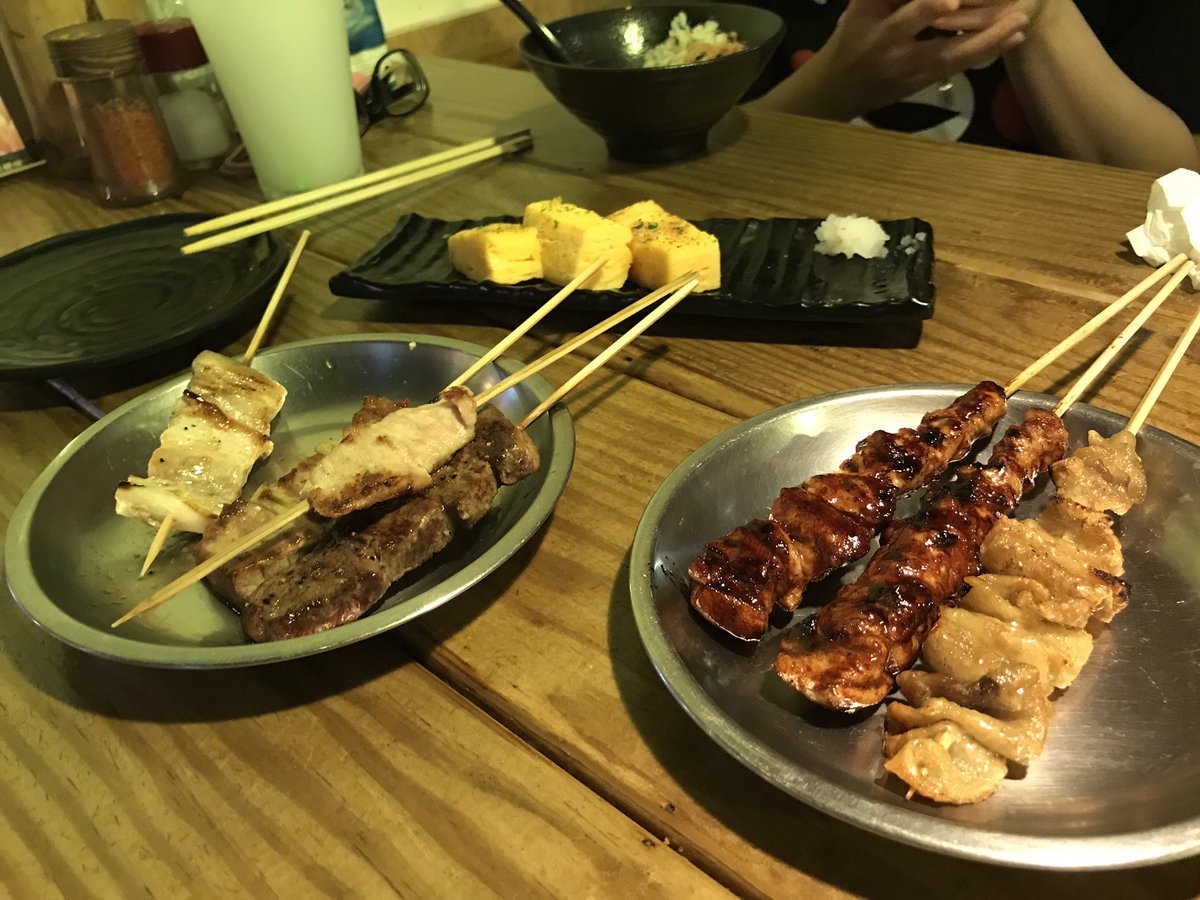zoidskitty's tweet photo. @GordonRamsay 
What do you think of these Japanese-style skewers?
We use chicken skin,beef ribs,pork.
Those are made by my friend!!! https://t.co/tudjE3njOd