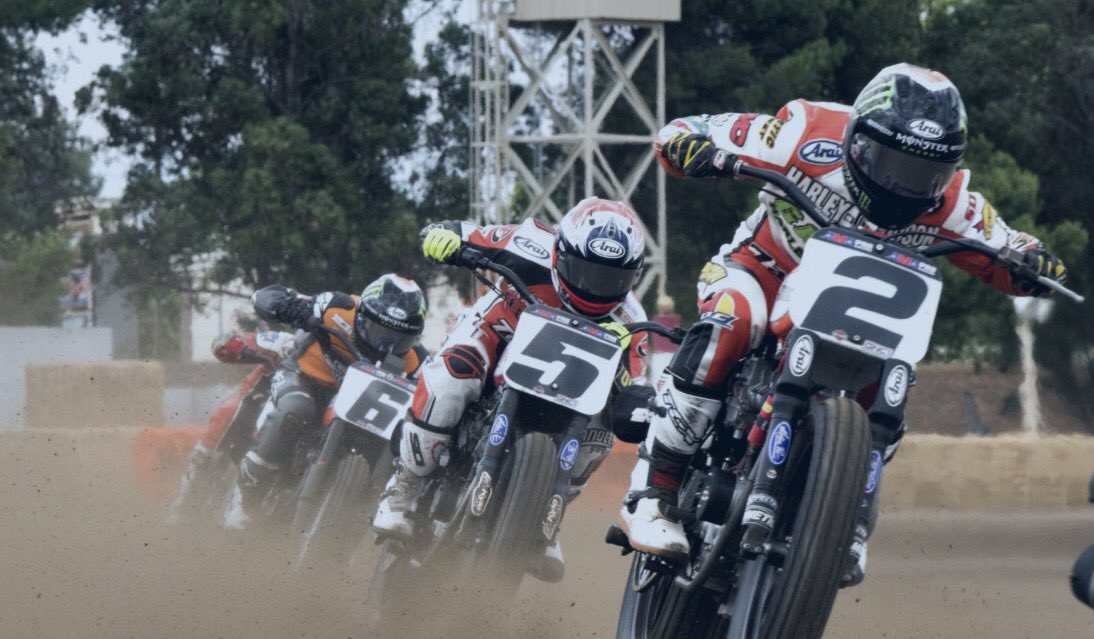 There is nothing like Flat Track racing on a mile track! ArizonaMile Sat May 13 <a href="/JMees1/">Jared Mees</a> <a href="/lawtigers/">Law Tigers</a> <a href="/adamcorolla/">Adam Corolla</a> <a href="/AlonzoBodden/">Alonzo Bodden</a> <a href="/jayleno/">Jay Leno</a>