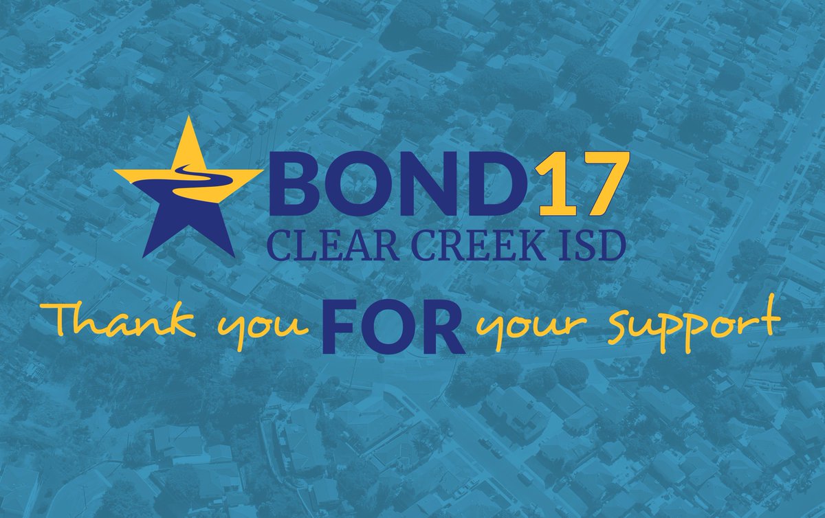 ClearCreekISD's tweet photo. IT PASSED! Thank you for voting and investing your time and support for the future of our students and Clear Creek ISD as a whole! https://t.co/SF0yFeRgjS