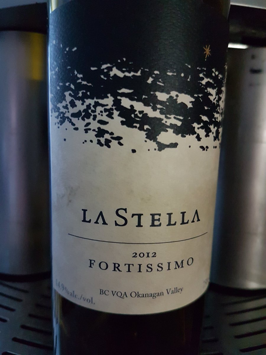 Winocanuck's tweet photo. 2012 La Stella Fortissimo. Dark fruit &amp; layers &amp; generous. @astudentofwine @LaStellaWinery @PeterHarlos @SingleVarietal @NicolliRoberto https://t.co/MKKKIXBdxE