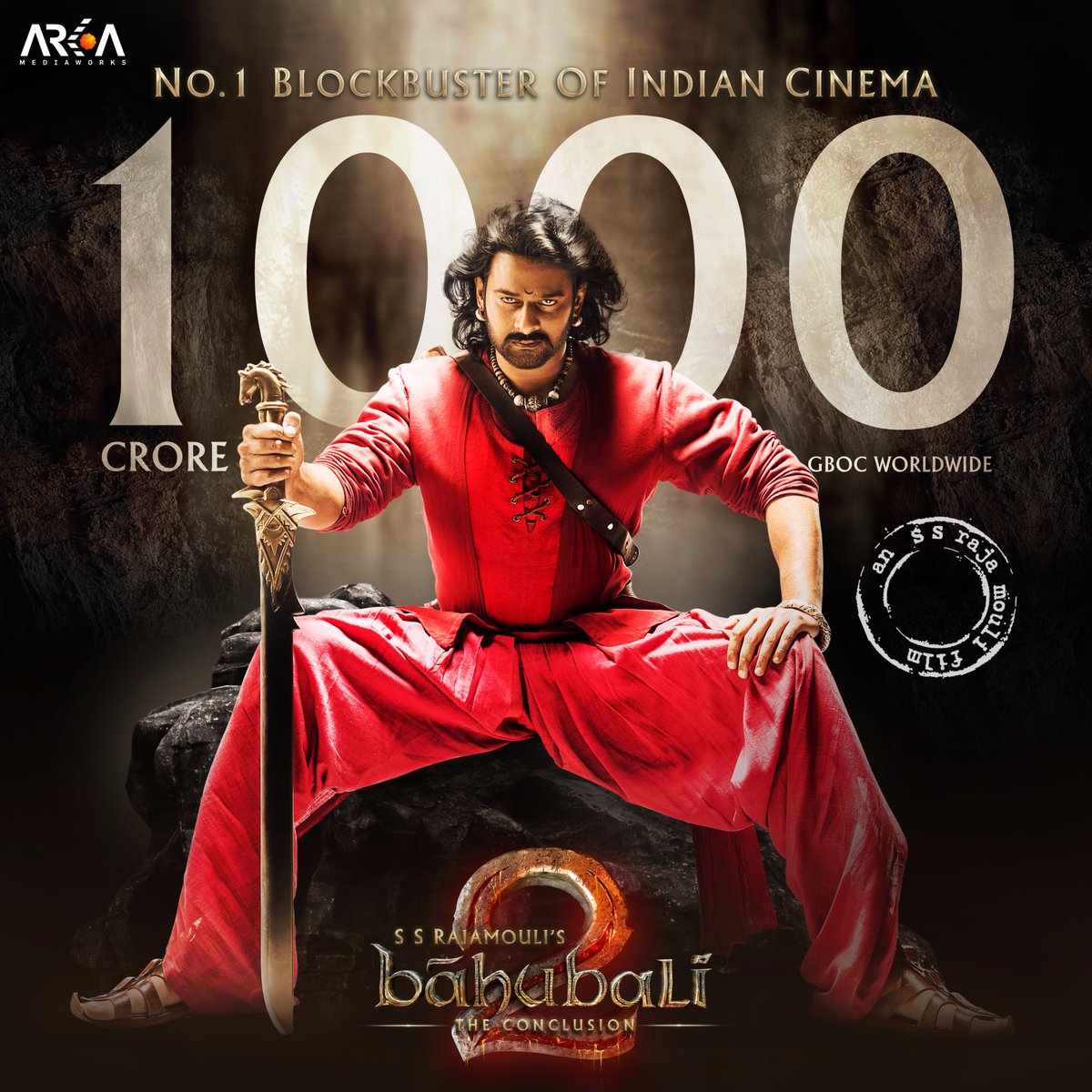 This day will be remembered in the India Cinema History. Thank you all for your great support..🙏🙏🙏 #1000croreBaahubali