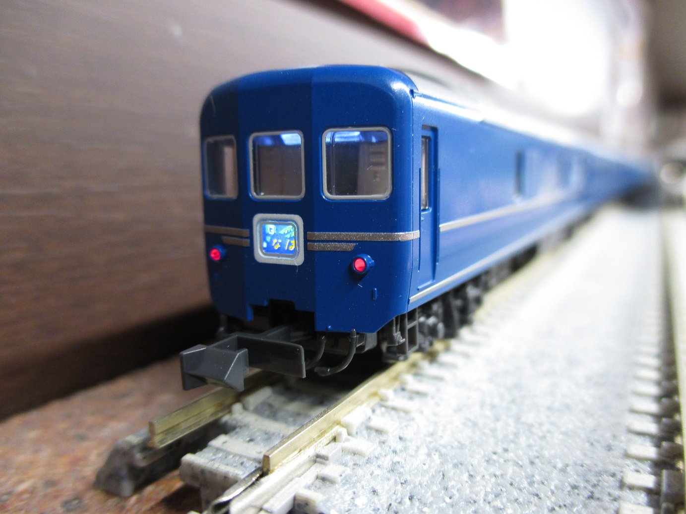 KATO` - 国鉄色EH200とEF65とブルートレイン客車　室内灯付き N) 10-015 JR EF65 1000+24系25形客車 ブルートレイン4両セット
