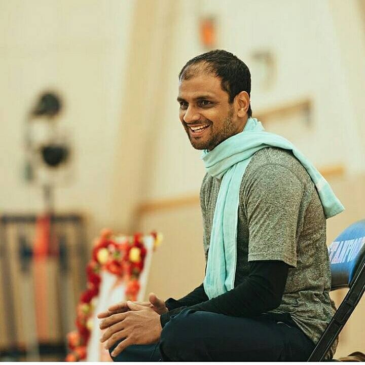 Paramaguru Sharath jois is visiting Standford for a week. #ashtanga #yoga📷