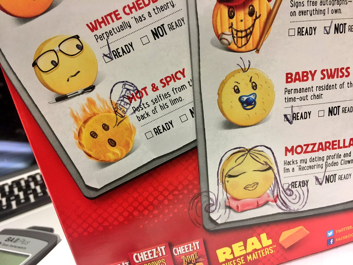 laurakellerman_'s tweet photo. procrastination level : doodling on a box of @cheezit 🧀 #FinalsWeek https://t.co/CGqPXEE3YN