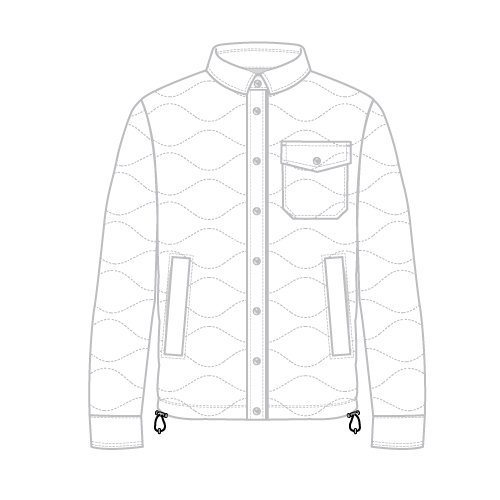 #onionquilt #downfill #shirtjacket #drawcord stopper drawing bit.ly/2pmH0gJ 
#jacketdesign  #fashiondesign #fashiondrawing #fashion