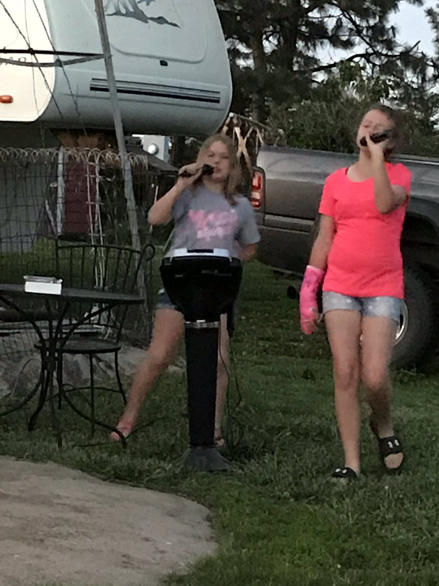 JdLeikam's tweet photo. Is not really camping without Karaoke!! https://t.co/XUToGdh9VR