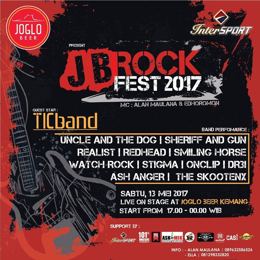 KaosMukee's tweet photo. #MukeeEvent
@JogloBeerCafe X @101persenmusic
JBRockFest2017
Bersama @TICband_music
#KaosMukee #EverybodySaysMukee #Mukee #InfoGigs https://t.co/o6Qoi9HiPK