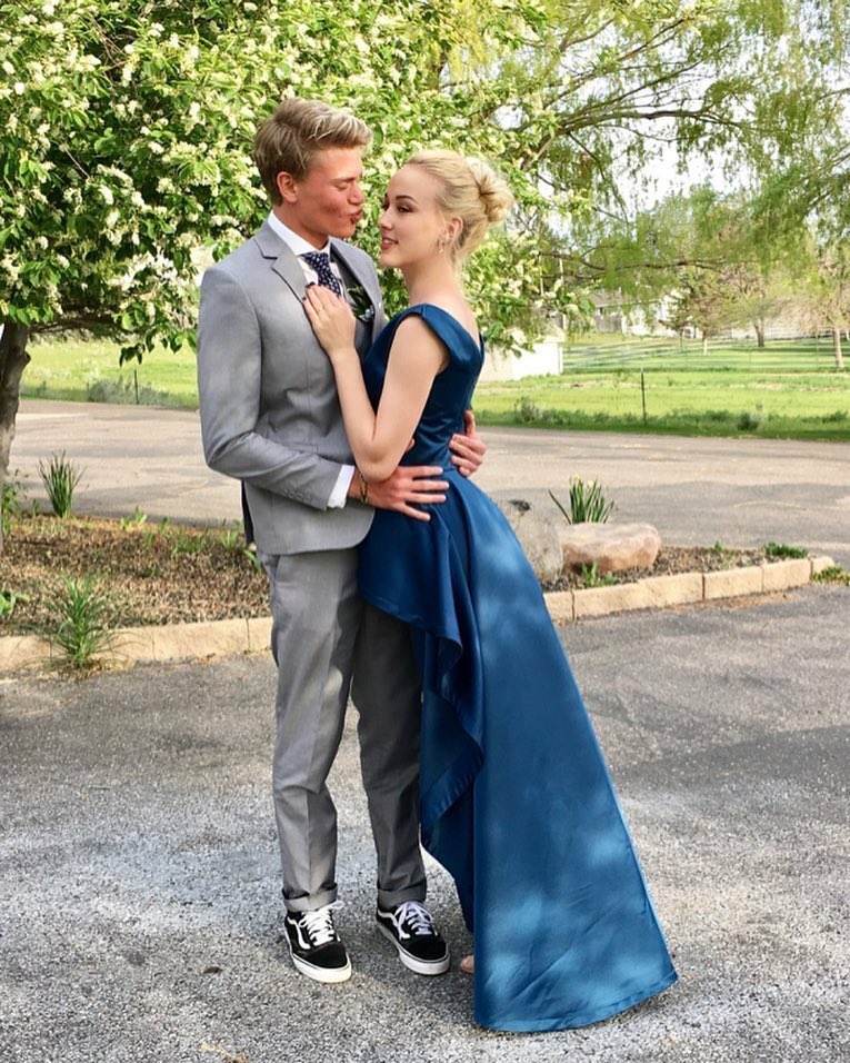 shoplapoubelle's tweet photo. loved working on these custom prom dresses for presli and ashton ❤️❤️❤️ #designercartier #prom https://t.co/8fKVaLfMDp