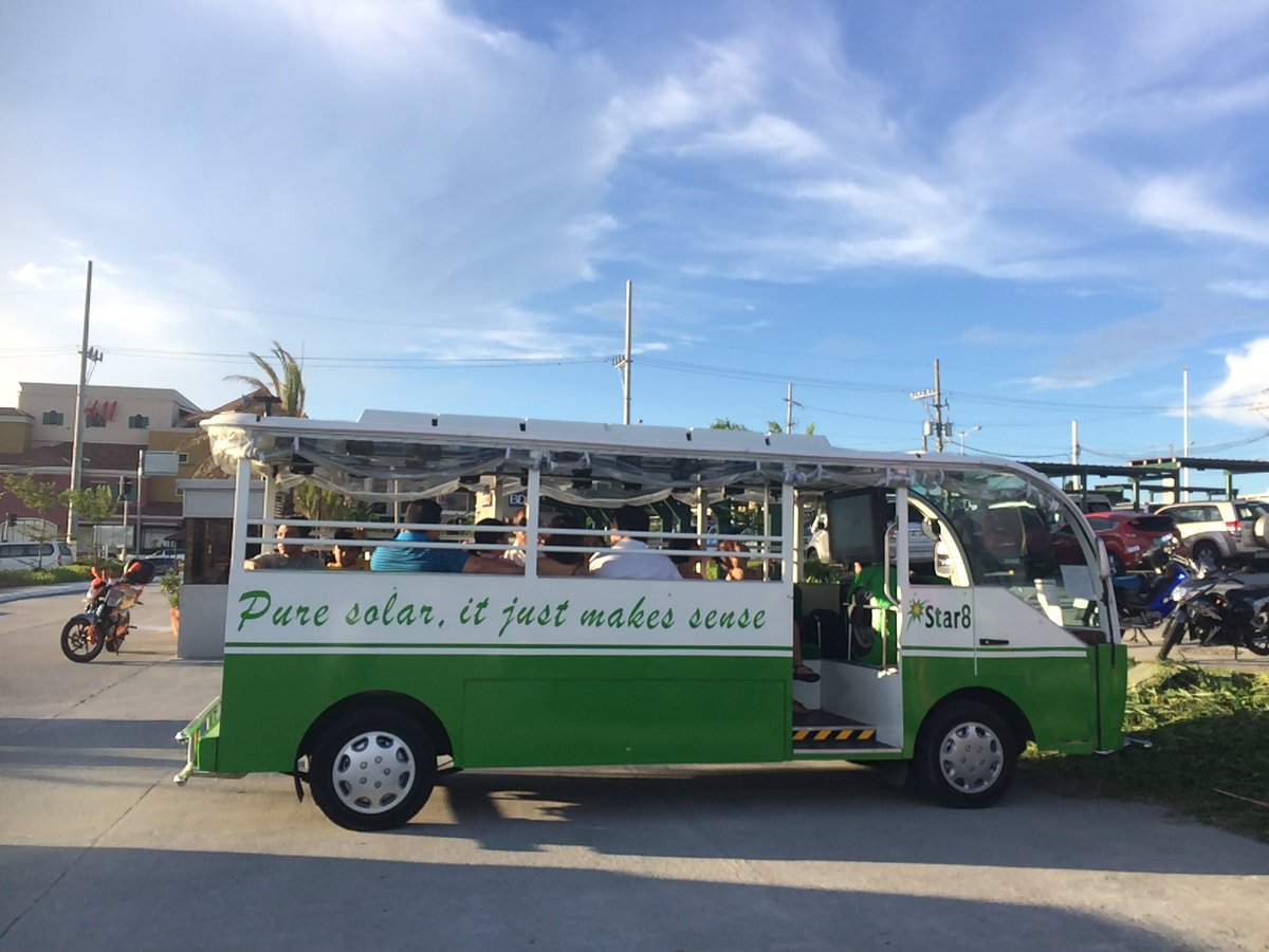 bongvlaurel's tweet photo. #SolarJeepney in #VistaCity #Evia #DaangHari #PUVModernization #Star8 #ItJustMakesSense @vistaland @DOTr_PH https://t.co/LGqpPguzYB