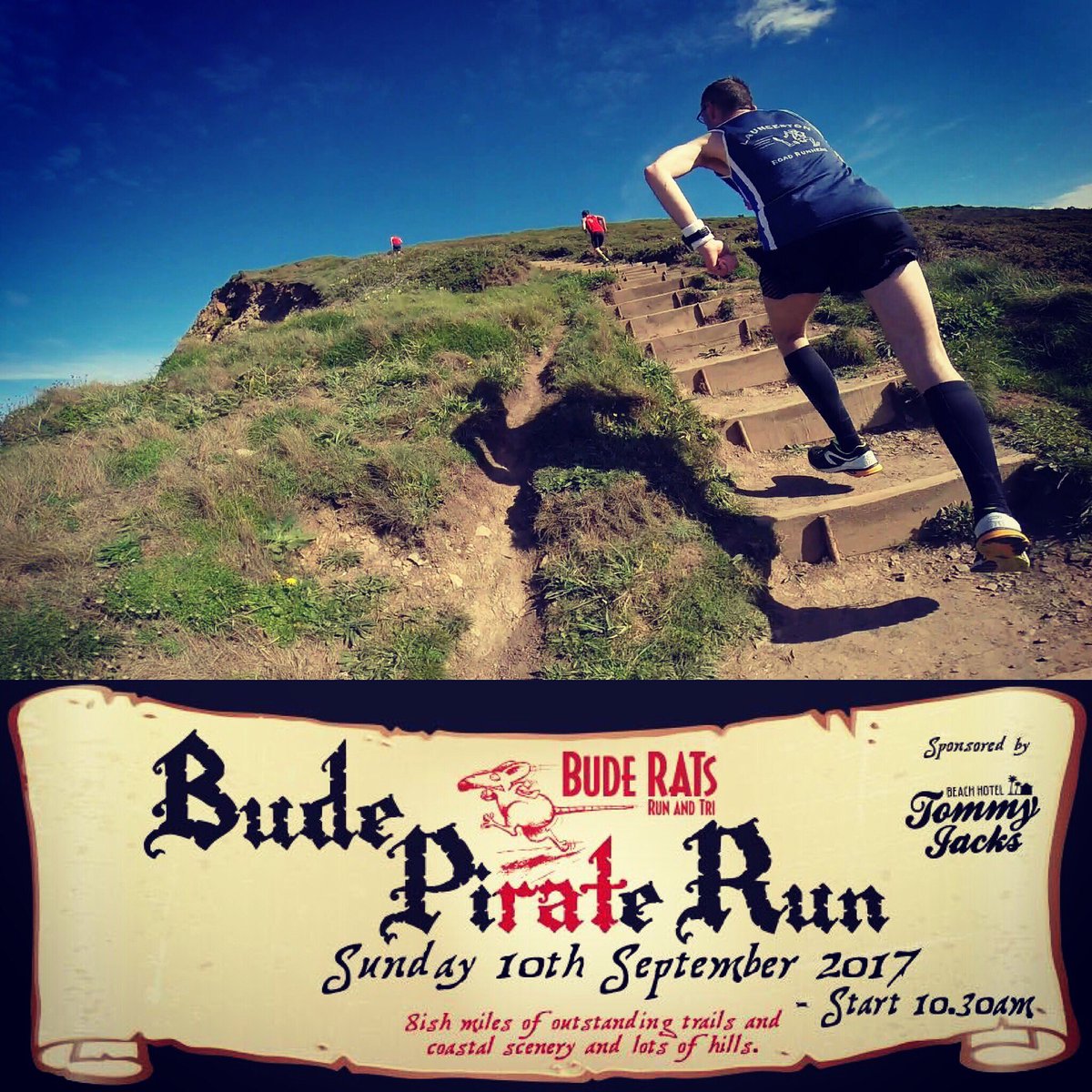 buderats.co.uk #budepiraterun Hills? Yep we got'em! Great after party guaranteed. #bude #run #coastpath