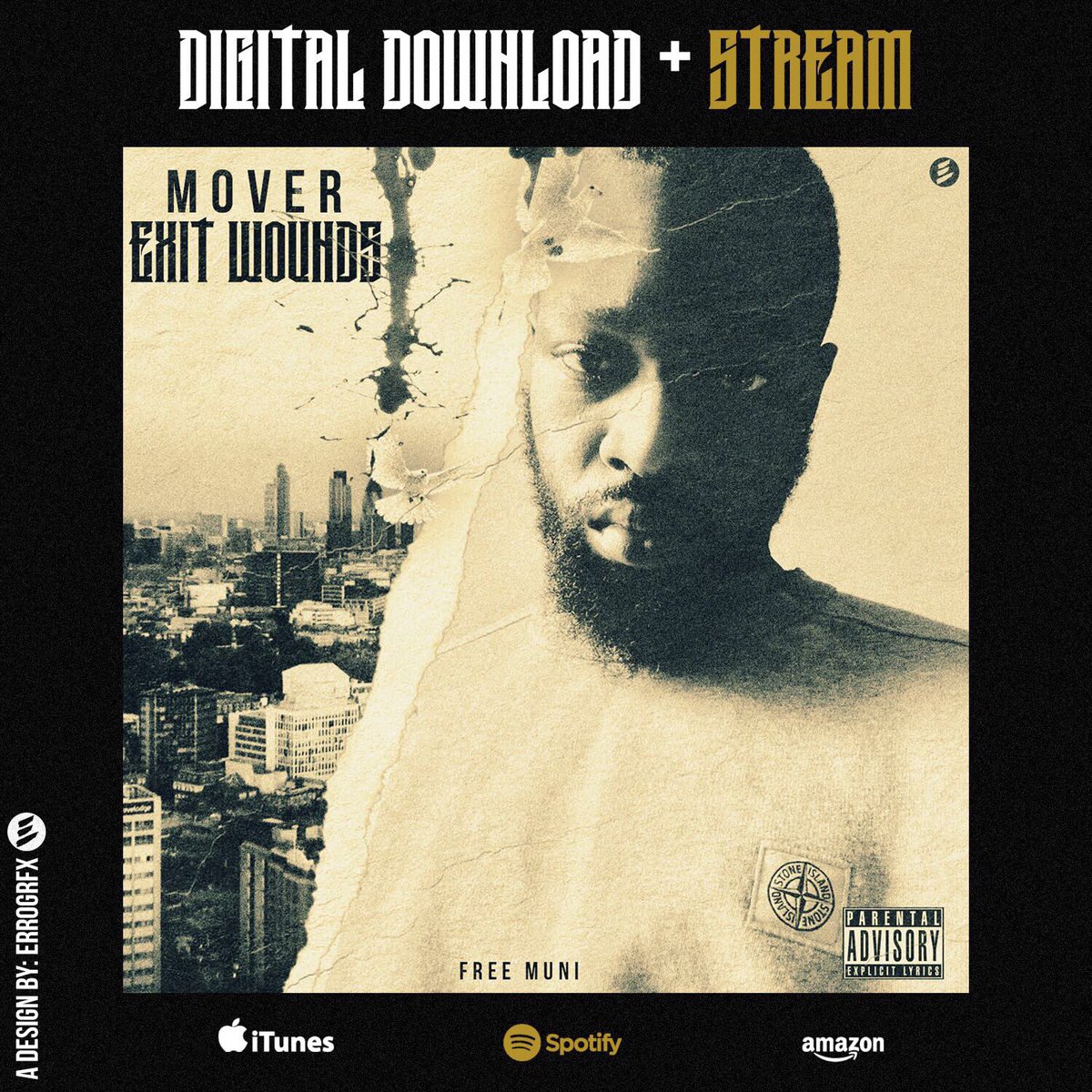 MadebyMuni's tweet image. Big up all da producers that sent beats, we nearly there.. 'Exit Wounds' coming soon..