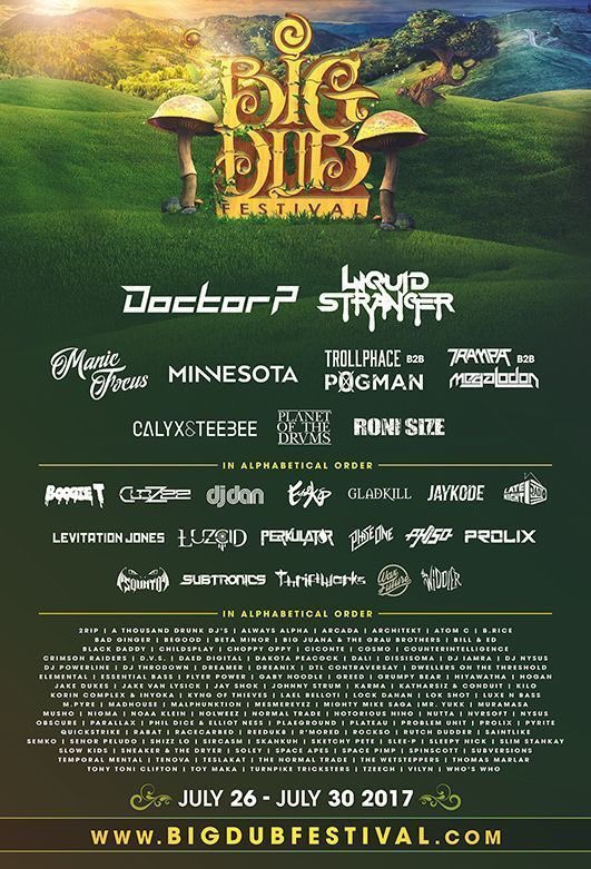 bestivals's tweet photo. .@BigDubFestival releases 2017 lineup feat. @doctorpcircus, @liquidstranger, @ManicFocus, and more #musicfestival #bestivals https://t.co/wdWiUatm68