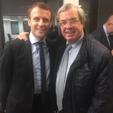 zebusrose's tweet photo. #Macron et Alain Tourret après un bon deal @TintinCAC40 @_Stalker_69_ https://t.co/6W7jFTEs37