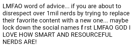 Psychotic_Elf's tweet photo. @NowThisNerd may just be my new favorite account I follow! LMFAO #NotMySourceFedNerd https://t.co/g5RDJQ7yoy