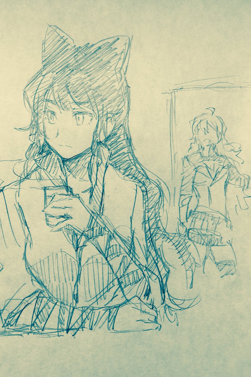 何も考えずにワイスちゃん描いてたら不機嫌そうになったからそういう状況にしてみたのとなんか申し訳程度のヤンブレ 