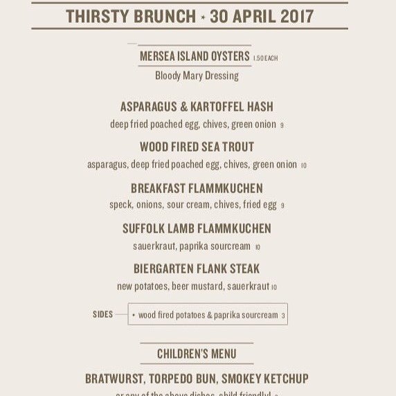ThirstyCamb's tweet photo. Morning, Cambridge. Sun's coming out today. @ProvenanceKitch + @RuralCoffeeProj doing #biergartenbrunch from 12-4ish on #Riverside. Be there https://t.co/fKGEKAGFFc