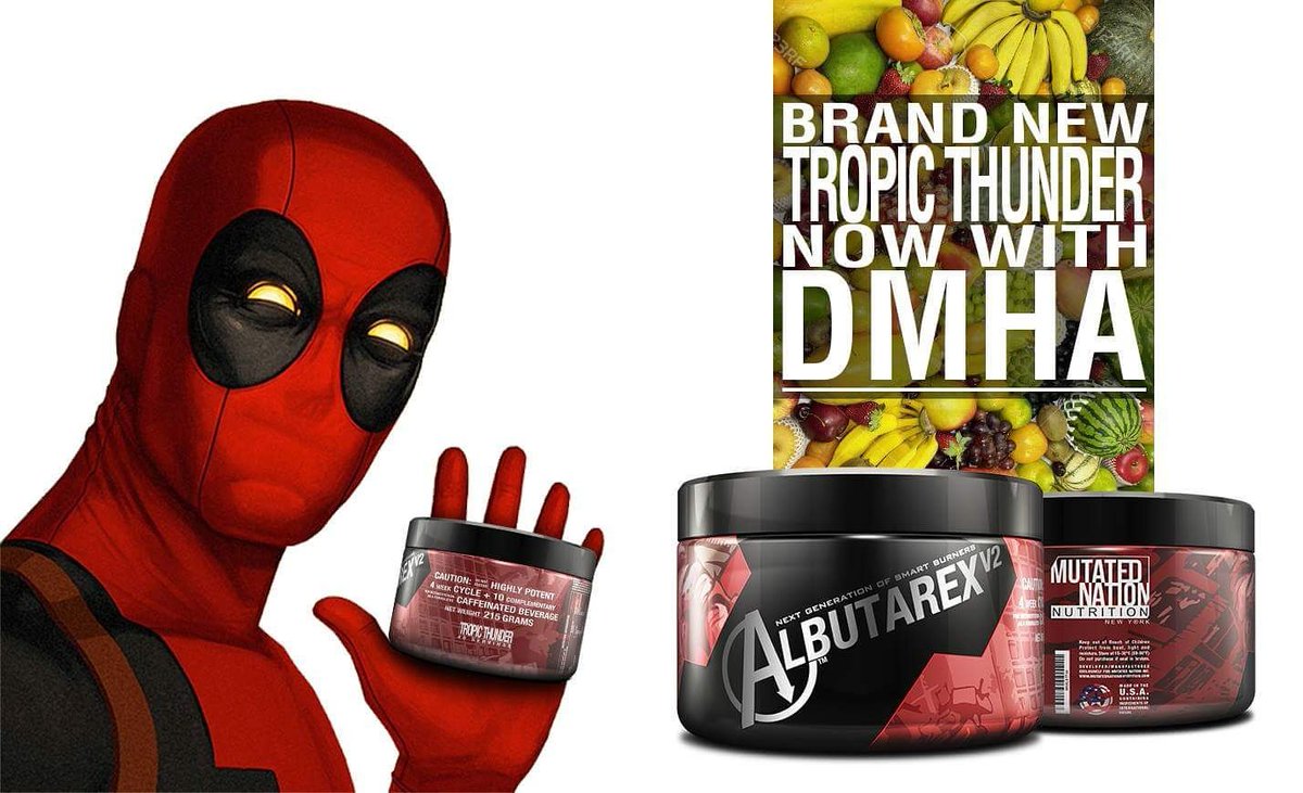 MutatedNation's tweet photo. #albutarex #albutarexv2 #deadpool #mutatednationnutrition #marvel https://t.co/YMiCDKlLtb