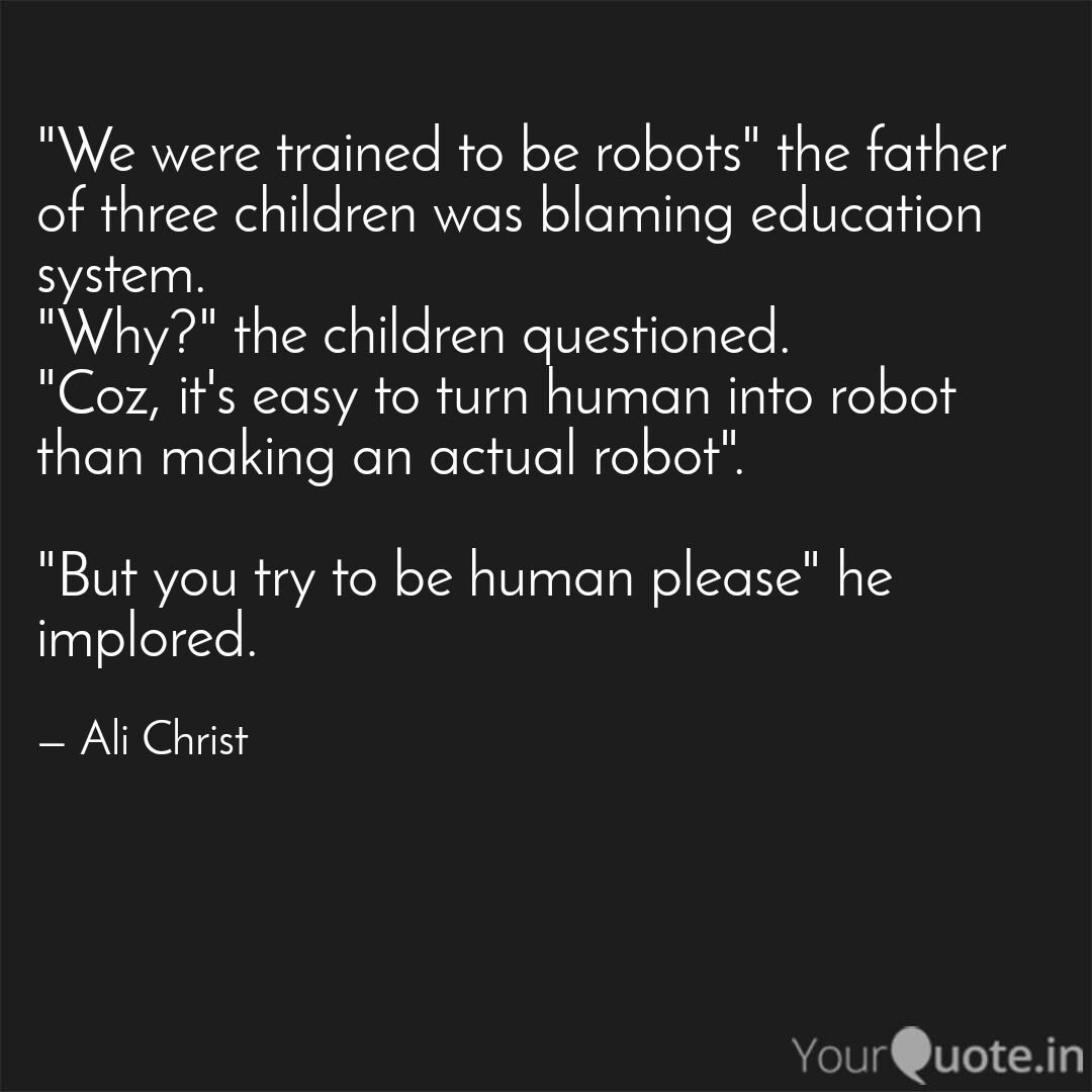 AliMasih3's tweet photo. World needs robots but more that, it needs Human. 
@AliMasih110

Follow my writings on https://t.co/lmMGaUaO4O #yourquote via @YourQuoteApp https://t.co/z0aHb6mseI