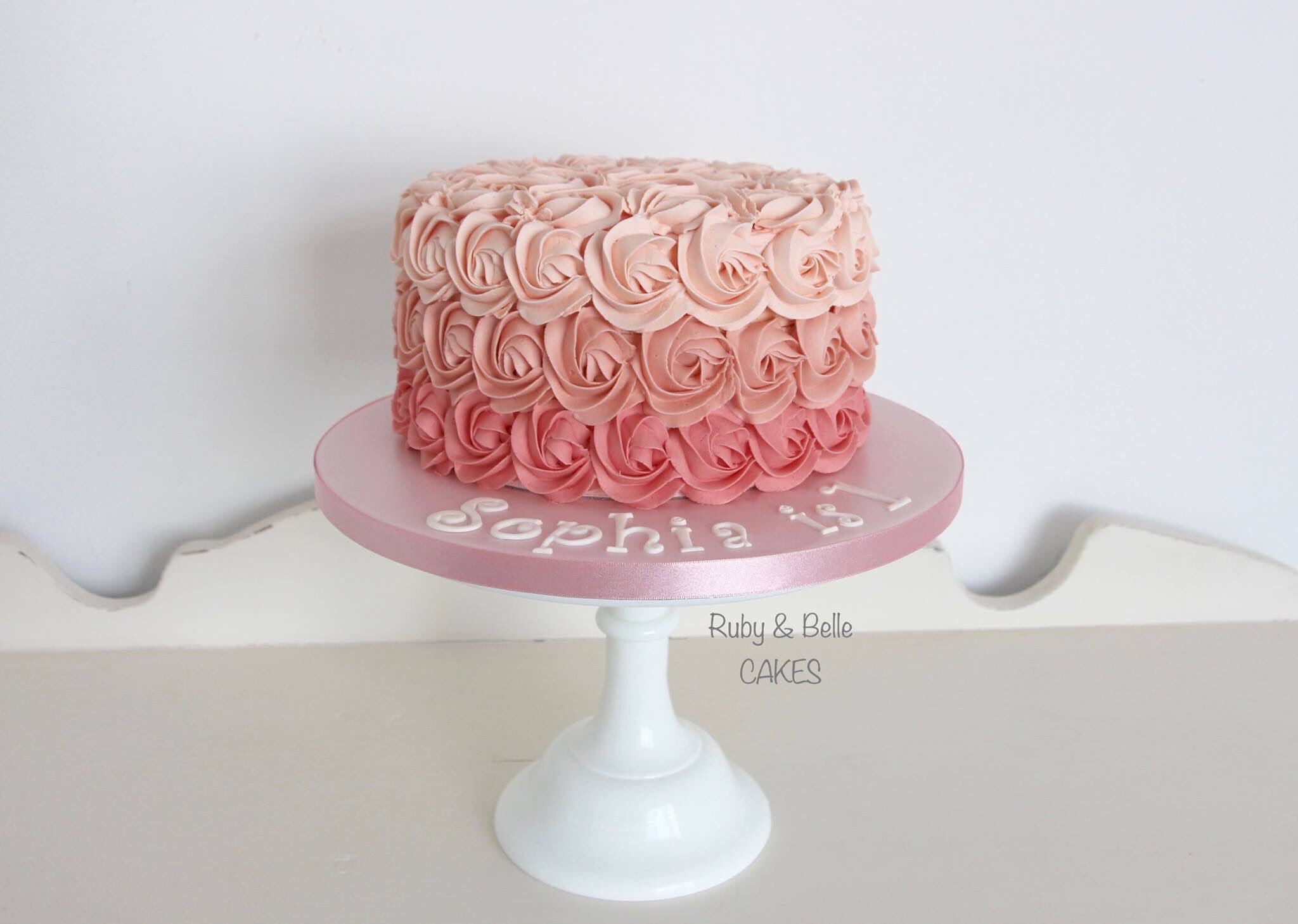 Very feminine and pretty in pink cake perfect for weddings, quinceanera or  any shower. - Picture of The Makery Cake Co., Centennial - Tripadvisor