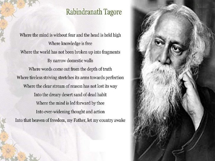 An apt poem to keep in mind on Tagore's birth anniversary.  .
