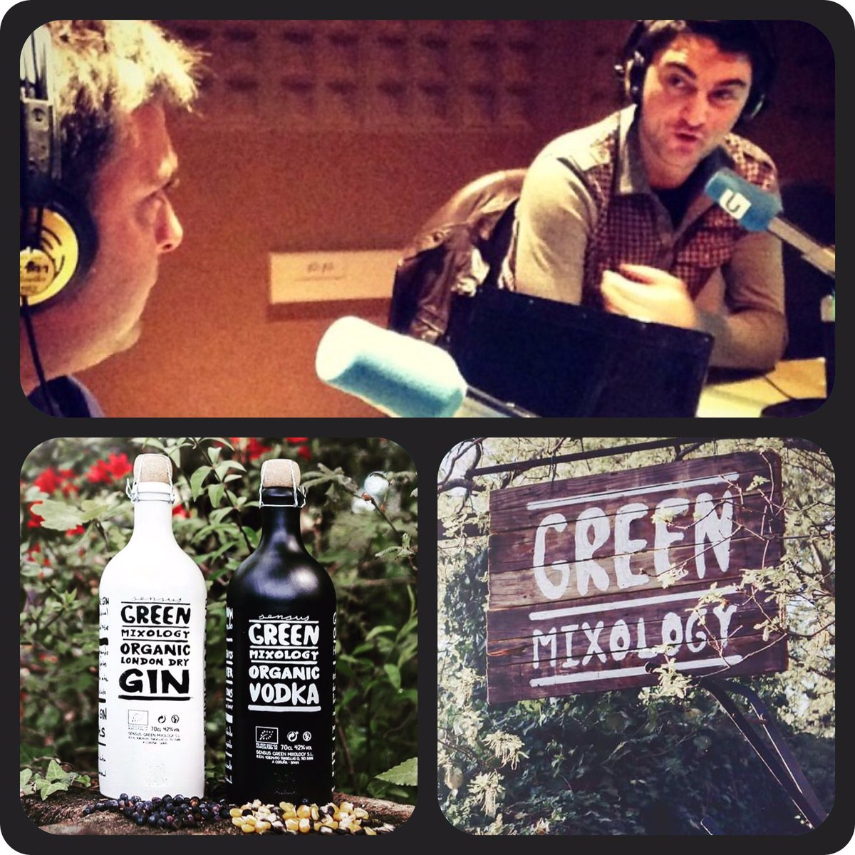 DIEGOMOSQUERAM's tweet photo. Hoxe no @Comeefala1 con @Jose_Ma_Garcia   @greenmixology   #truepremium #ecogin #ecovodka #organicdrinks #organiccocktails @crtvg https://t.co/T6e1TXXYz6