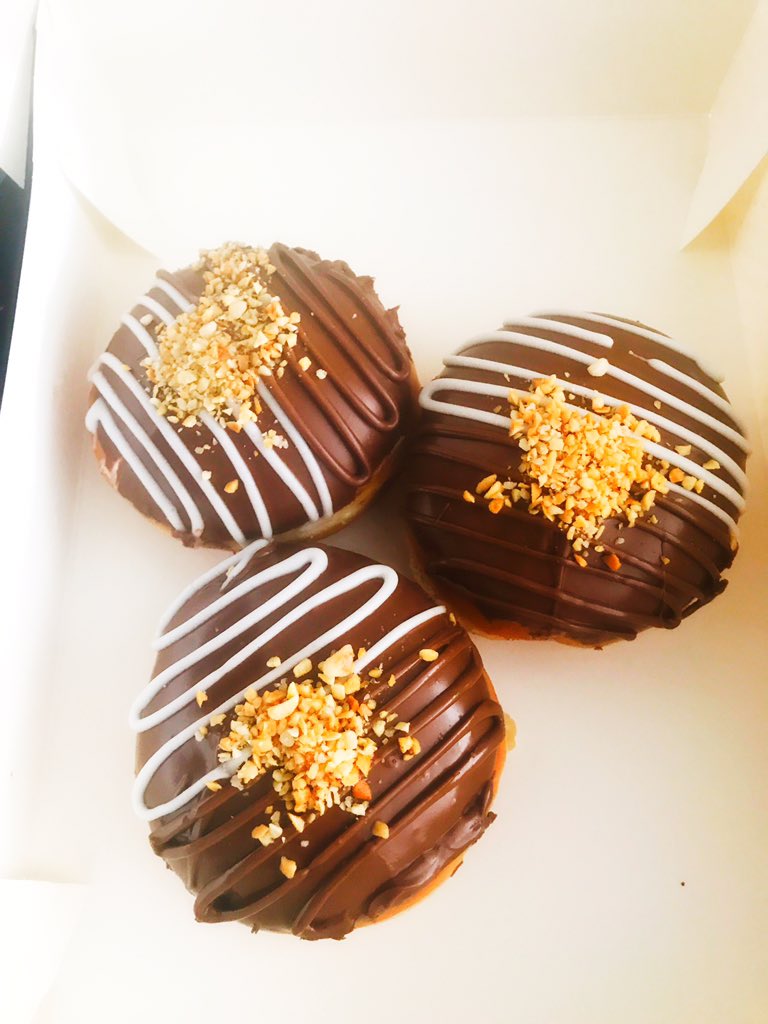 _Carla_N's tweet photo. @JeffSiepman @KrispyKreme_ZA I couldn't resist and bought these too. #ChocHazelnut https://t.co/iNGgrz5cgv
