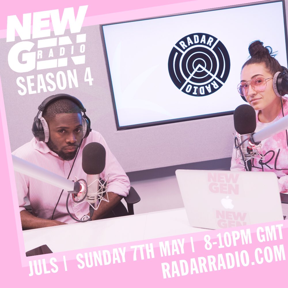 newgen's tweet photo. Tonight we kick off season 4 with @JulsOnIt 🙌🏽 he's dropping something exclusive from Leap Of Faith too 👀 8-10pm #NewGenRadio https://t.co/73AZt5z2gm