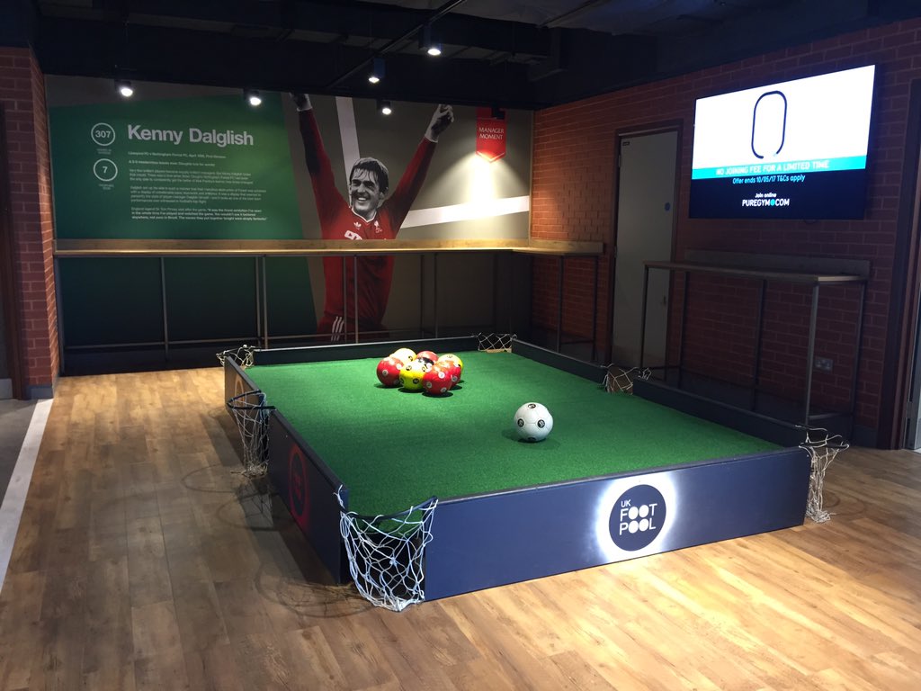 Today we have 4 tables at Anfield. 2 inside the ground and 2 out #FootPool
