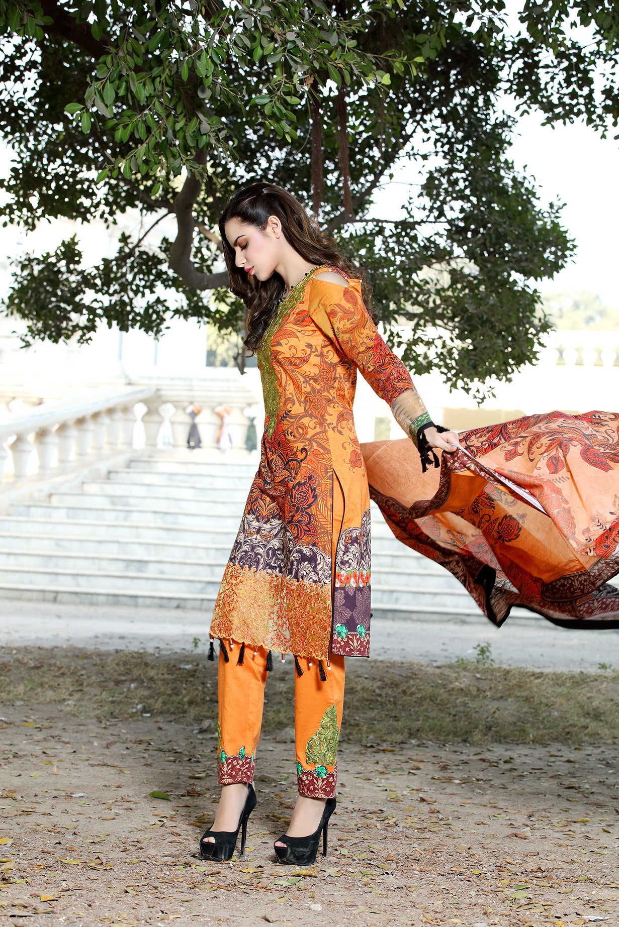 Pakistani casual hot sale dresses pictures 2017
