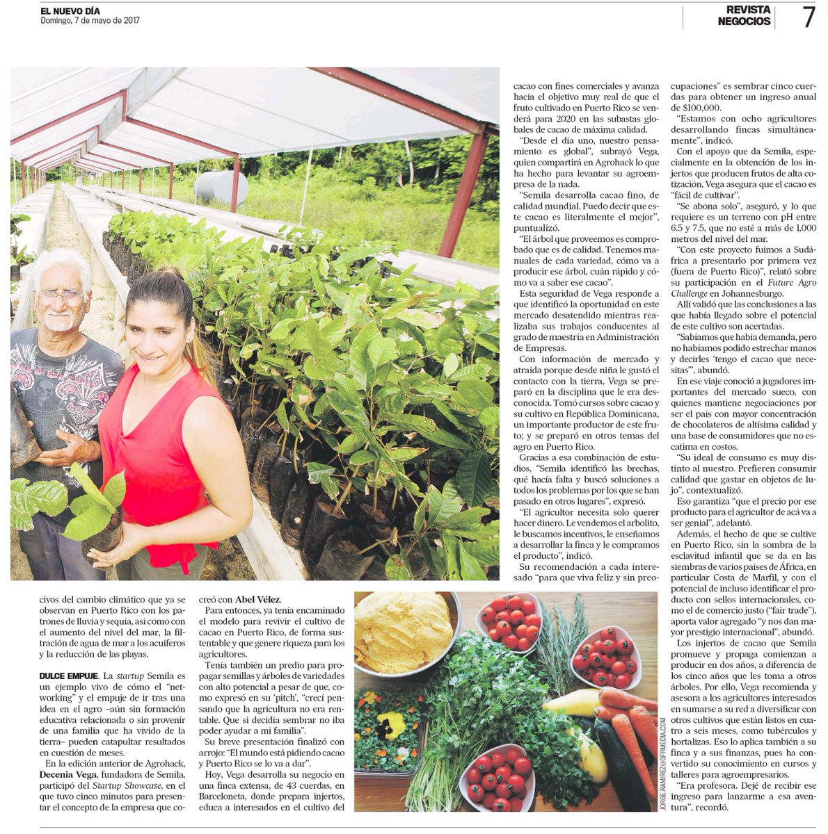 GrupoGuayacan's tweet image. ¡No te pierdas a #Semila, alumno de #EnterPRize2016 y #SPRINGBOARD2016, hoy en la sección de negocios de @ElNuevoDia!